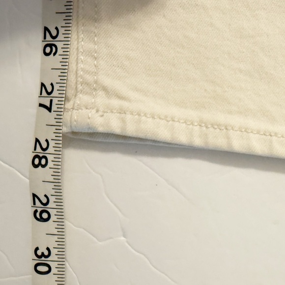 H&M Mama Off-White Maternity Slim Ankle Jeans Size Large - Picture 10 of 11